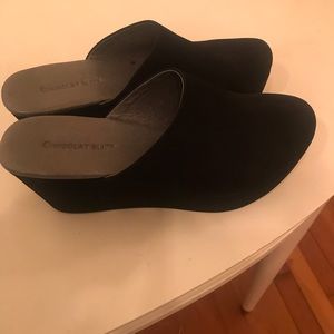 Chocolate Blu Mules